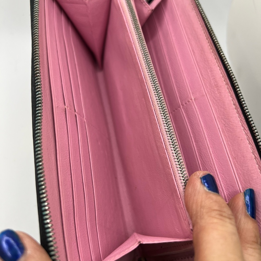 Balenciaga Black Leather Zip Wallet Full Inclusion - Picture 7 of 16